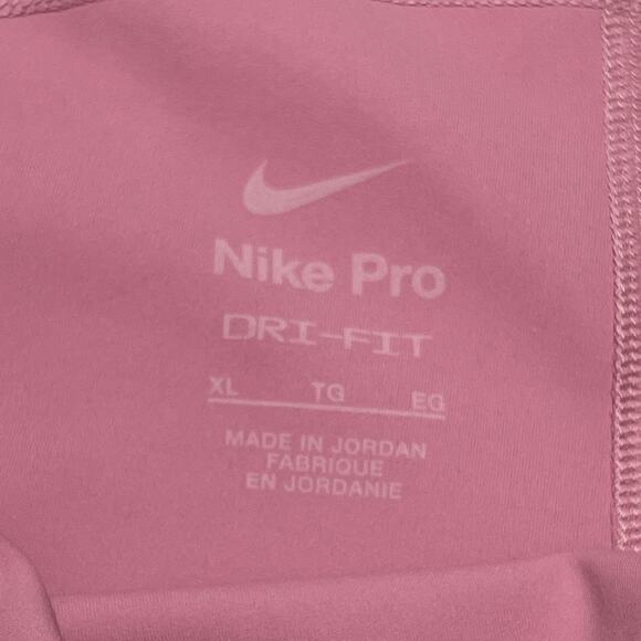 Nike Pro Dri-FIT Shorts Women’s XL Pink 3" Training Compression NWT $32 - Picture 3 of 7